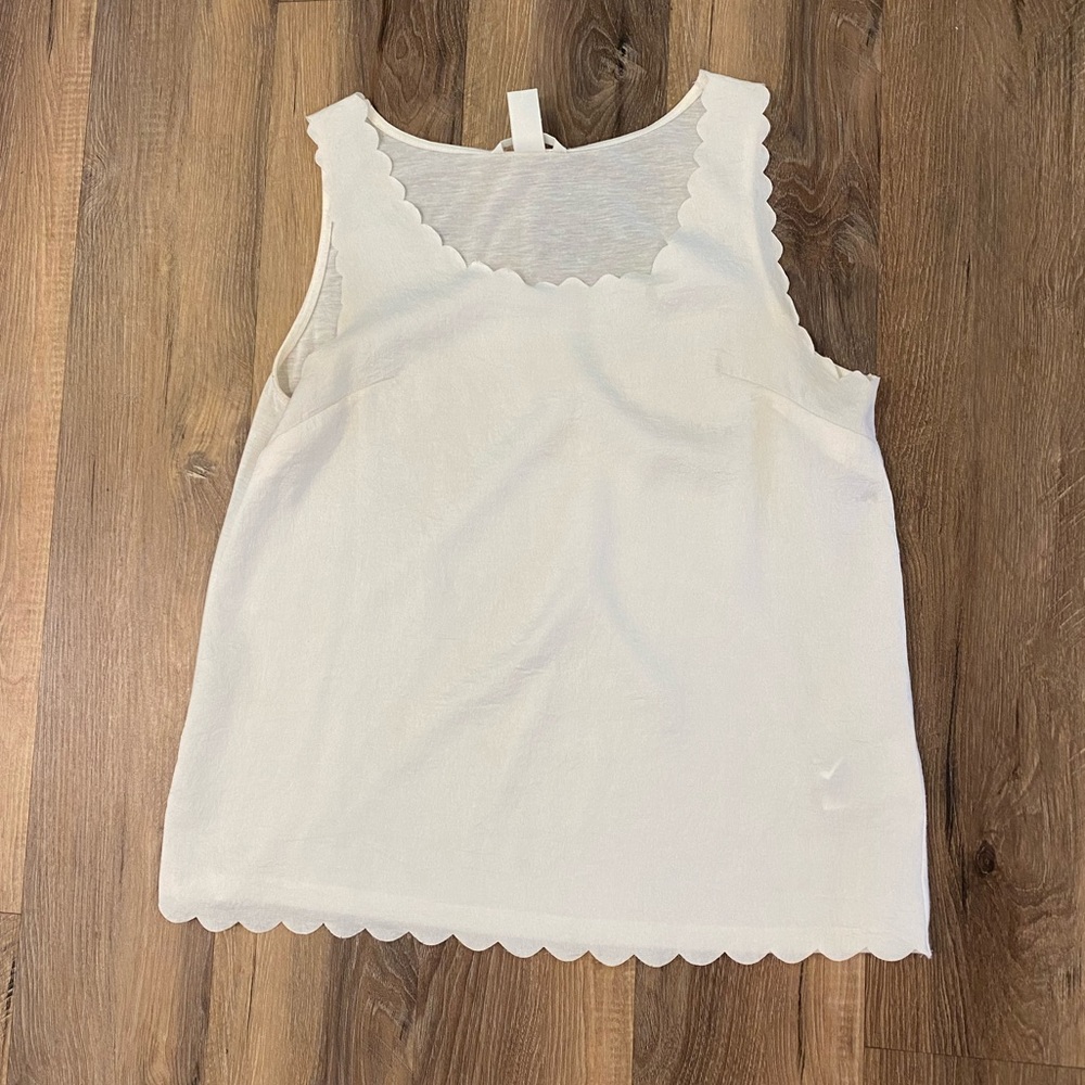 H&M Scalloped Tank